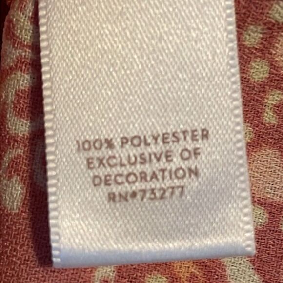 Lauren Conrad size M pleated neckline tie back dress burnt orange/sienna EUC - Picture 7 of 14